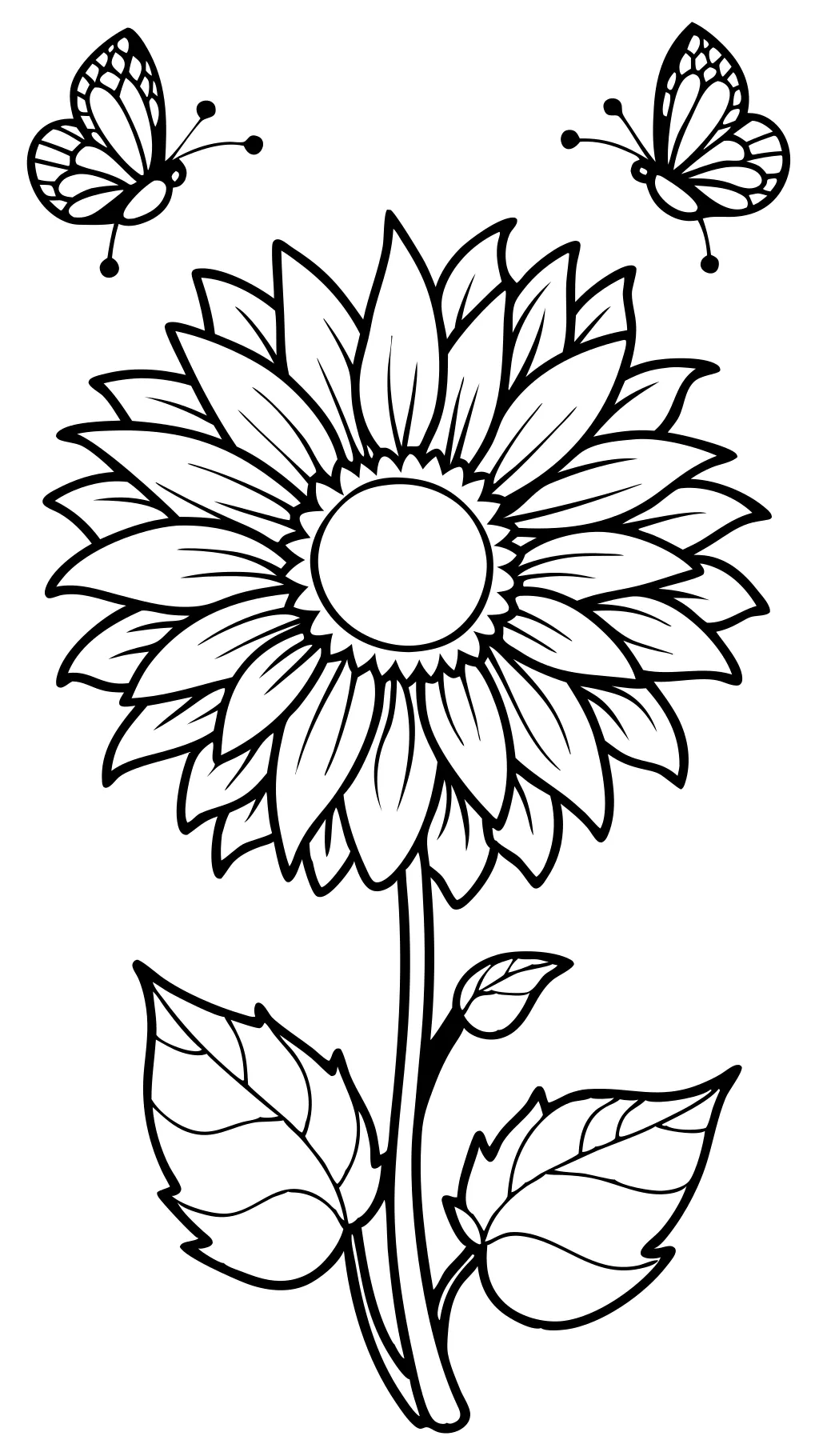 page de couleur de tournesol